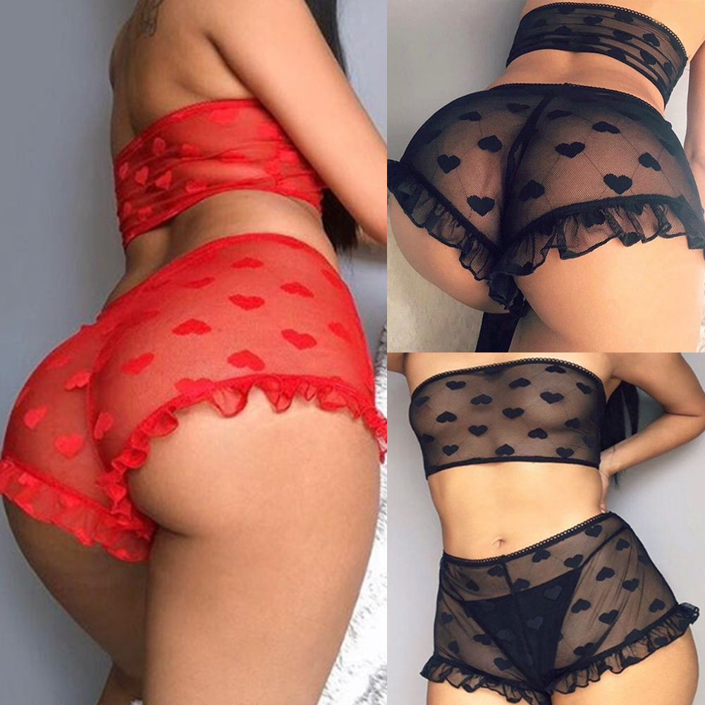 Lingerie Bra+Panty 2PCS Sexy Lace G-string Set