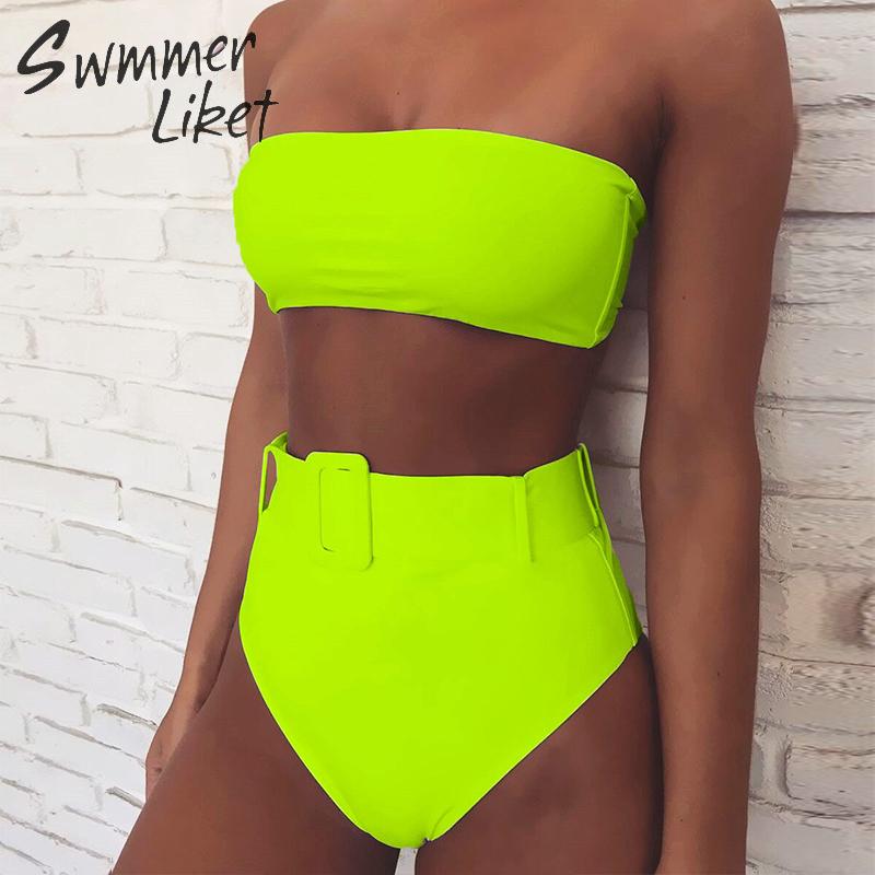 Bathing Suit 2pcs Set with Belt