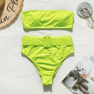 Bathing Suit 2pcs Set with Belt