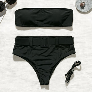 Bathing Suit 2pcs Set with Belt