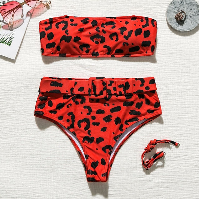 Bathing Suit 2pcs Set with Belt