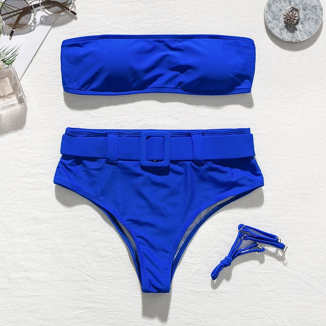 Bathing Suit 2pcs Set with Belt