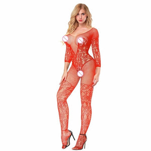 Lingerie Bodystocking Sexy Lace One piece Sheer