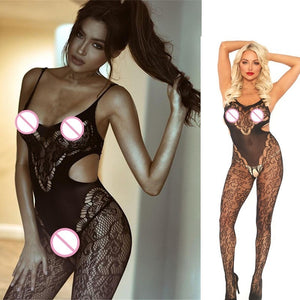 Lingerie Bodystocking Sexy Lace One piece Sheer