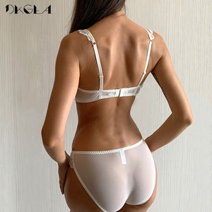 Lingerie Bra+Panty 2pcs Set Lace Sexy Push-up